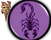 Tribal Scorpion Button