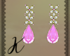 Ivy Earrings Pink Gold