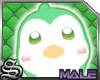 [S]Cute penguin green[M]