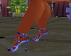 (F)Blue Daisy shoes