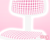 ♡ pink gingham chair