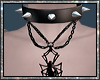 Black spider necklace