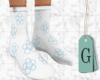 G. Flower Socks Blue