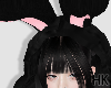 HK🐰Black Bunny Ears