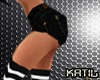[z] black shorts, socks