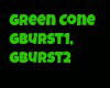 Green Burst Cone Light