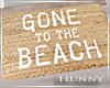 H. Gone to Beach Doormat