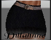 Knit Black Mini Skirt