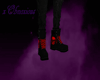!N Skull Boots (RED)
