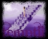purple mosaic stairs
