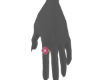 Ring 4 Hearts Pink L
