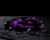 Purple-Blk Floor Pillows