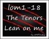 MF~ The Tenors - Lean on