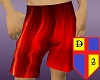 Blazing Red Swim Trunks
