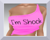 "Shook" Tshirt ~ Pink