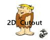 Barney Rubble 2D Cutout