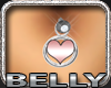 Pink Heart Belly Ring