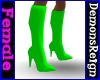 Green Stiletto Boots
