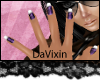 [V]Purple Gem Nails