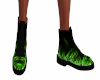 Green Flames Boots