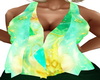 Green Spring Flaired Top