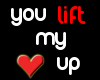 You lift my heart badge