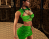 Green Sexy Disco Dress