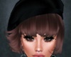 Beret with Brown Haire