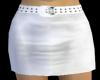 [BS] White Leather Skirt