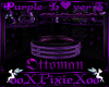 purple lovers ottoman