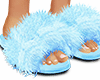YALLA Fur Slippers BLUE