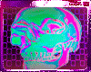 Vaporwave skull