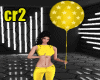 Yellow  Balloon 12 Pose