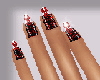 *TH* Red Love nails