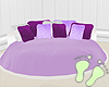 Girls Purple Scaled Bed