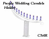 Purple Wedding Candles 