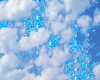 blue glitter sky
