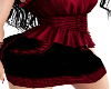 xxl red &black skirt