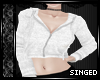 S| White Zip Sweater