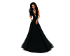 Embroided Black Gown