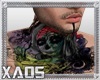 Colored neck Tattoo