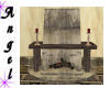 Old Stone Fireplace