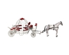 White red Horse Carriage