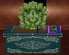 PBF*Teal Potted Plant