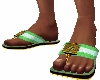 sandalias verdes 