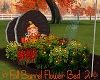Fall Barrel Flower Bed 2