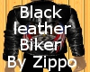 Black leather Biker Jack