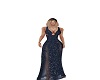 dark blue elegant dress