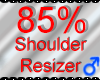 *M* Shoulder Resizer 85%