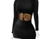 Belted Sweater Dress -RL